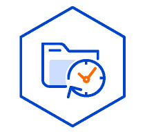 개인정보의 처리목적, 처리하는 개인정보의 항목, 보유 및 이용기간 아이콘