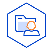 개인정보의 처리목적, 처리하는 개인정보의 항목, 보유 및 이용기간 아이콘